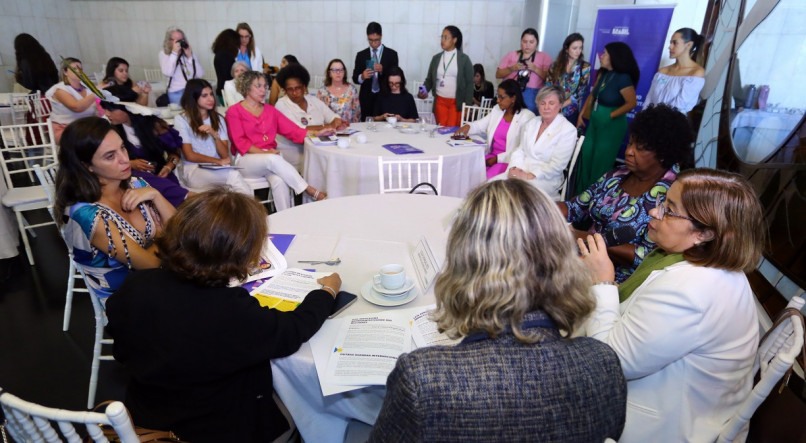 Mar&ccedil;o Mulher - Encontro da Bancada Feminina da C&acirc;mara dos Deputados com a Ministra da Mulher, Cida Gon&ccedil;alves. Apesar de serem menos de 20% da Casa, 41% dos projetos da C&acirc;mara em 2023 veio de mulheres

