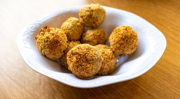 Bolinho de arroz; fritura