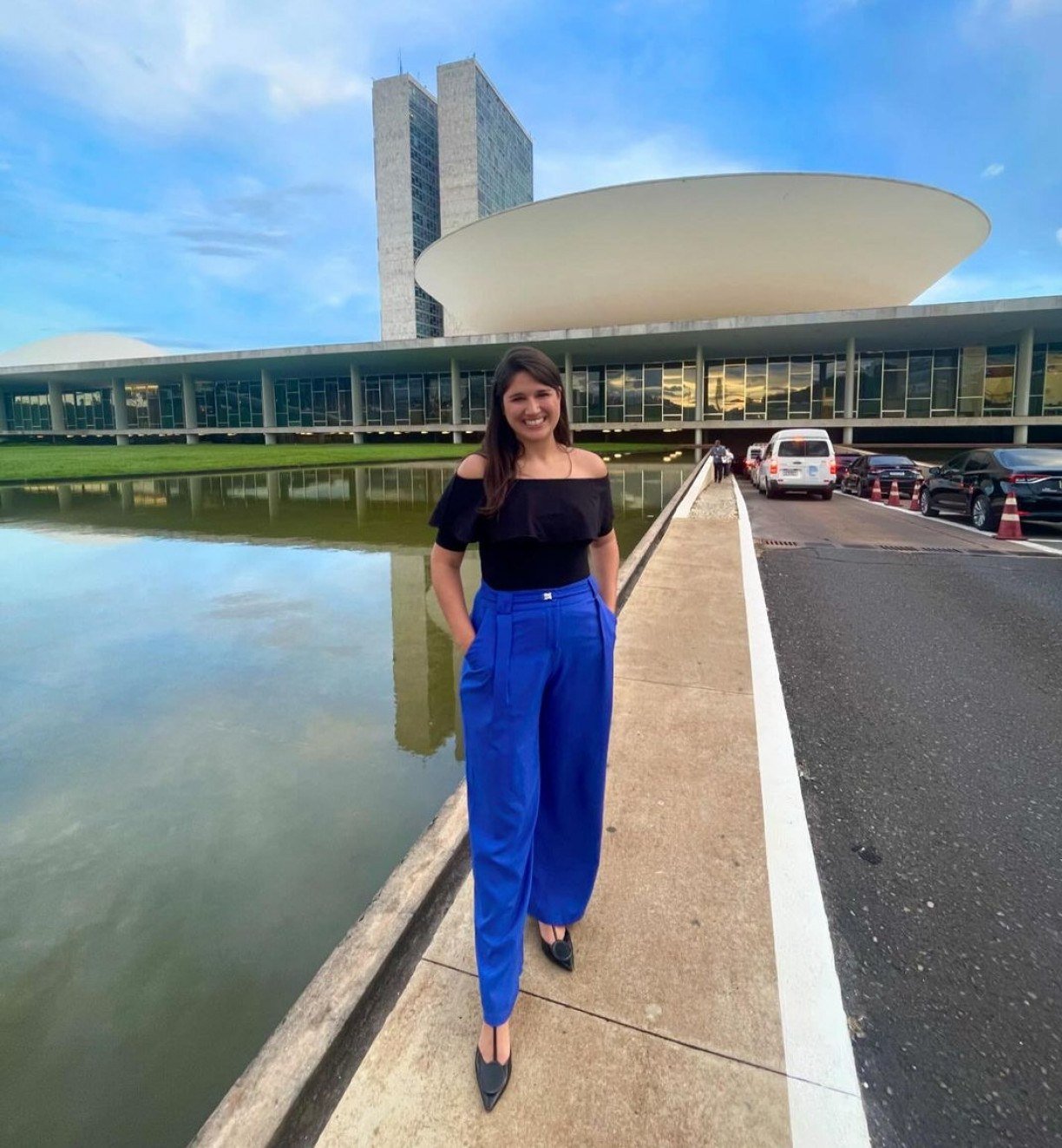 A secretária Cacau de Paula, no Congresso Nacional Arquivo pessoal