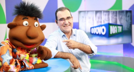 Givanildo Silveira e Boquinha no estúdio do Programa O Povo Na TV