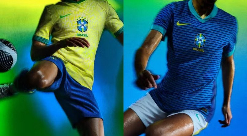 Camisas da Seleção Brasileira para os anos de 2024 e 2025