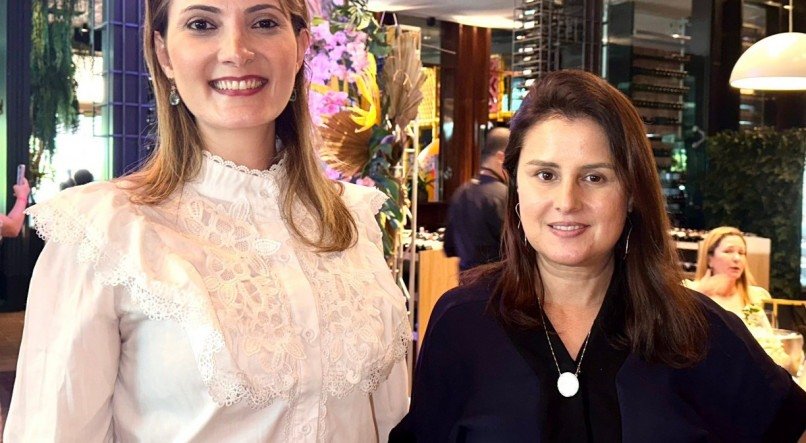 Carla Rangel e Luciana Motta, em evento social