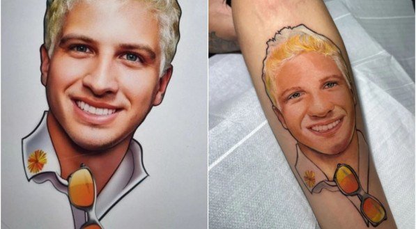 João Campos com "nevou" de Carnaval vira tatuagem no braço de influenciador. Prefeito do Recife reagiu à homenagem