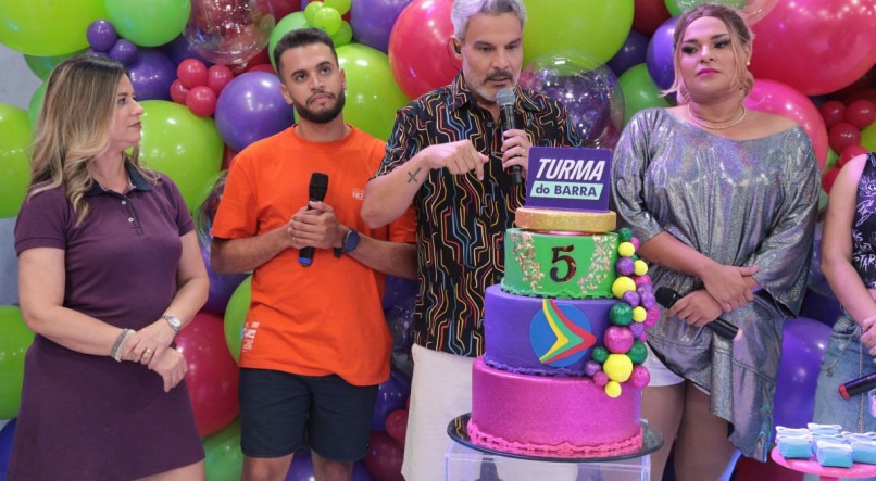 S&atilde;o 5 anos de sucesso da Turma do Barra na TV Jornal