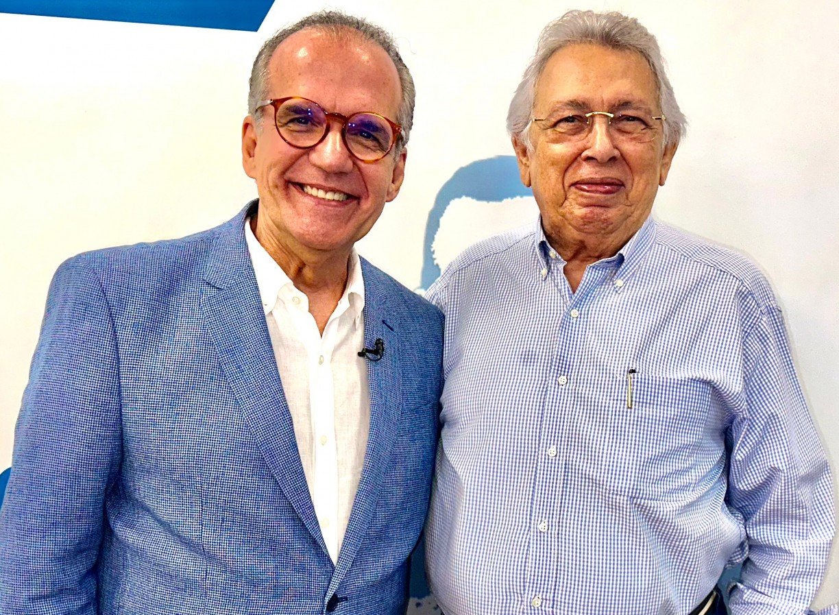 Encontro do senador Fernando Dueire e o editor José Ubiracy Silva Sheila Wanderley/Divulgação