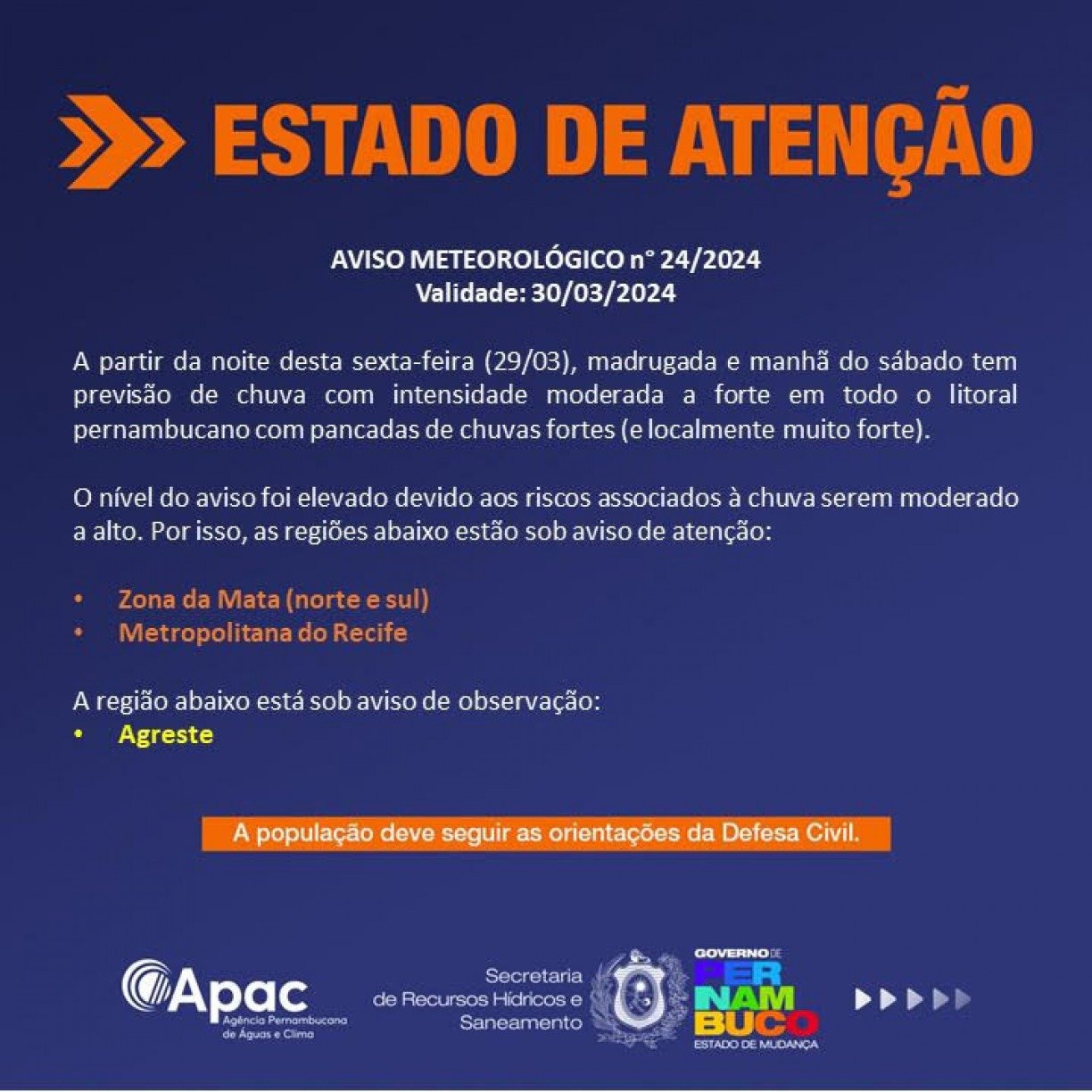 Divulgação/ Apac