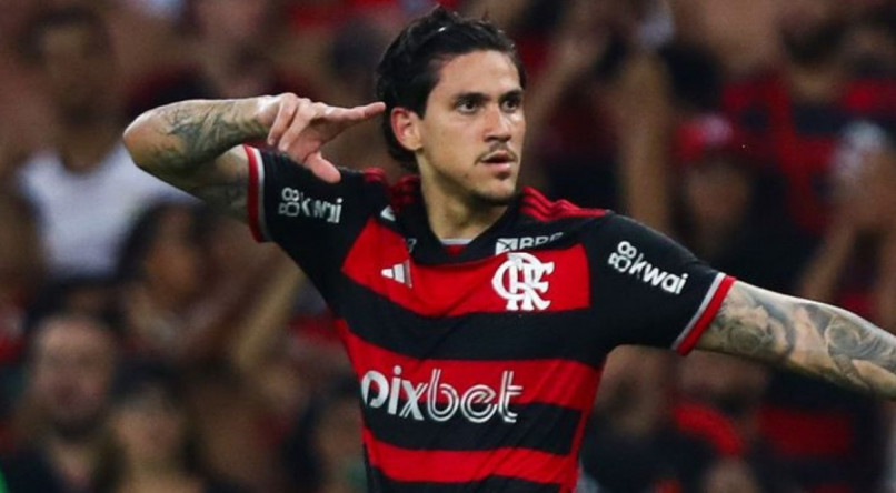 Pedro marcou dois dos três gols do Flamengo na partida