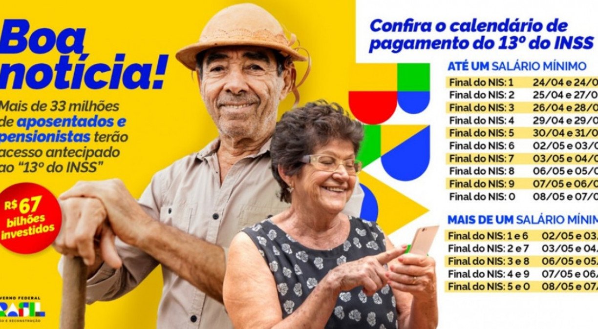 Confira o calendário do décimo terceiro do INSS Divulgação/Secom PR