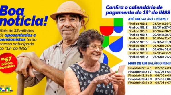 Confira o calendário do décimo terceiro do INSS