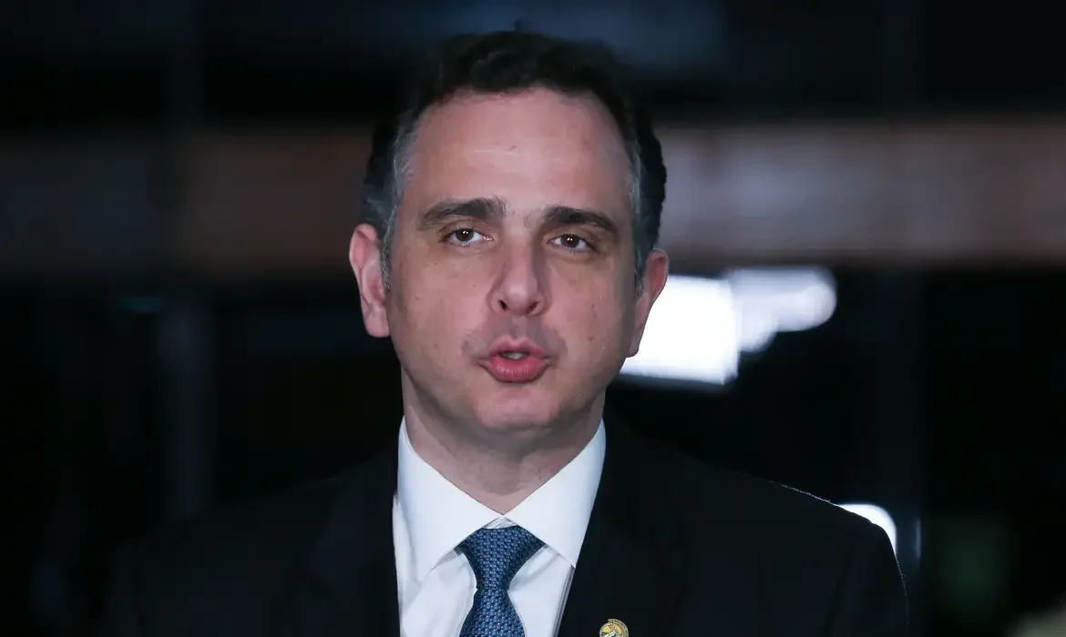 O presidente do Senado, Rodrigo Pacheco 