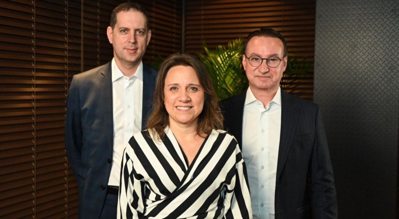 Os sócios do escritório: Leonardo da Fonte, Cristiane Costa e Erick Macedo