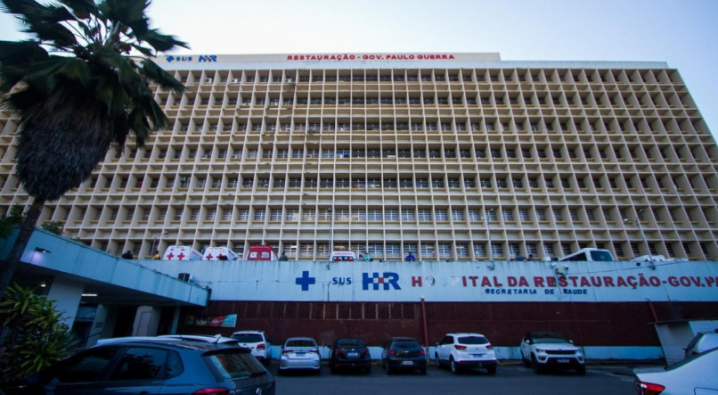 Imagem do Hospital da Restauração, na área central da capital pernambucana