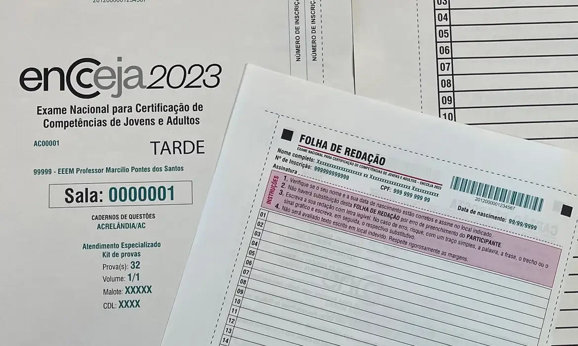 O período de inscrições para a edição de 2024 do Encceja será de 29 de abril a 10 de maio