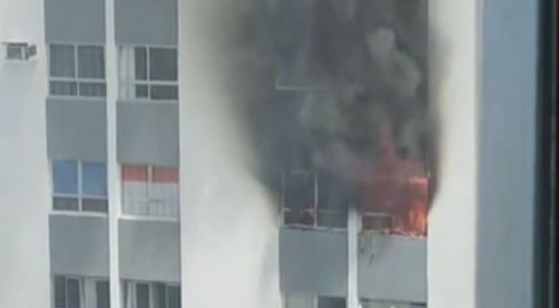 Incêndio em apartamento no Centro do Recife
