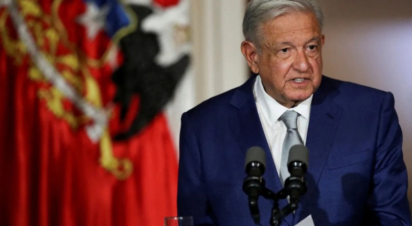 Na imagem, o presidente mexicano López Obrador