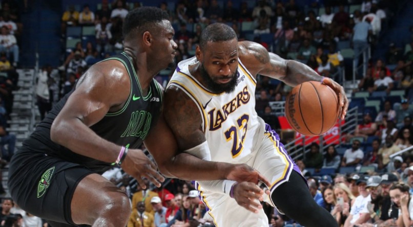 Los Angeles Lakers e New Orleans Pelicans se enfrentam no play-in nesta terça (16)