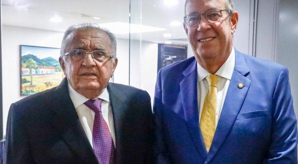 Encontro dos presidentes João Carlos Paes Mendonça, do Grupo JCPM, e Álvaro Porto, da Assembleia Legislativa