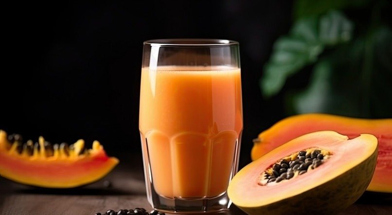 Vitamina de mamão papaya