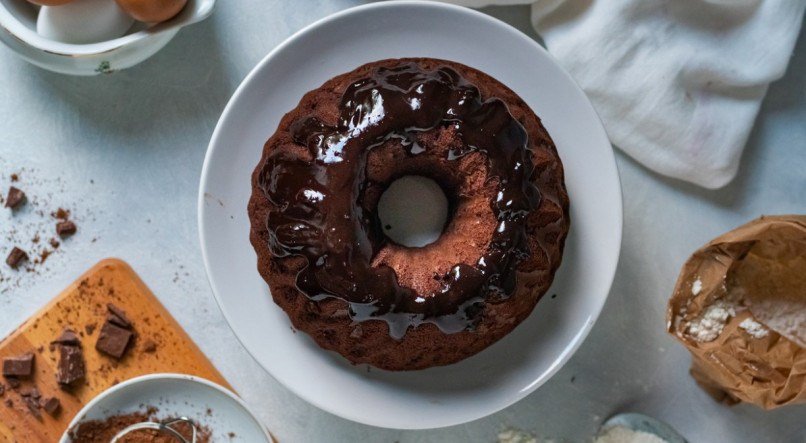 Imagem de bolo de chocolate