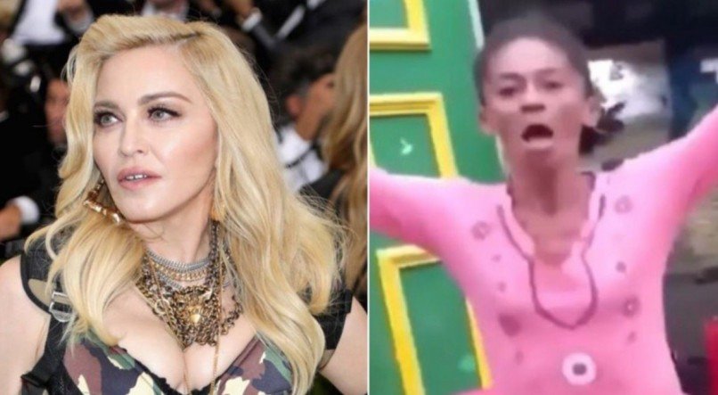 Cantora Madonna e a fã brasileira Maria Solange, que viralizou nas redes sociais