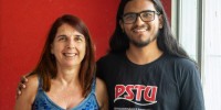 Simone Fontana e Caio Marx, pré-candidatos do PSTU a prefeita e vereador do Recife