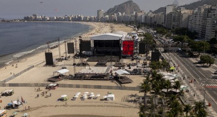 Madonna está hospedada no Copacabana Palace