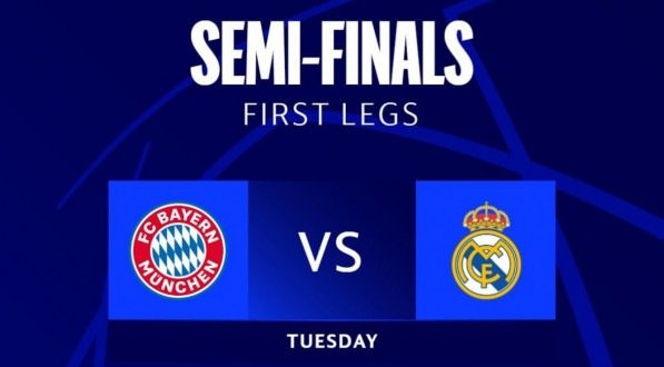 Bayern x Real Madrid é semifinal da Champions League