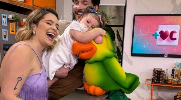 Viih Tube e Eliezer participaram do programa Mais Você.
