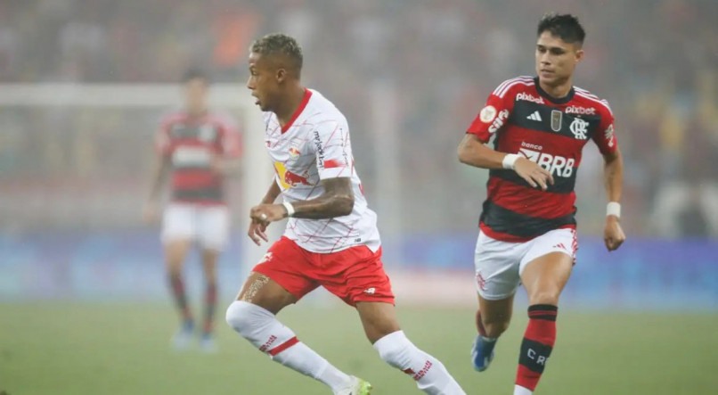 Imagem ilustrativa de partida entre Flamengo e Bragantino