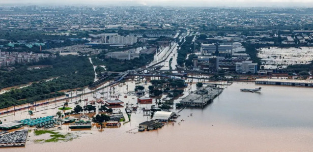 Imagens aéreas mostram situação das áreas afetadas no Rio Grande do Sul