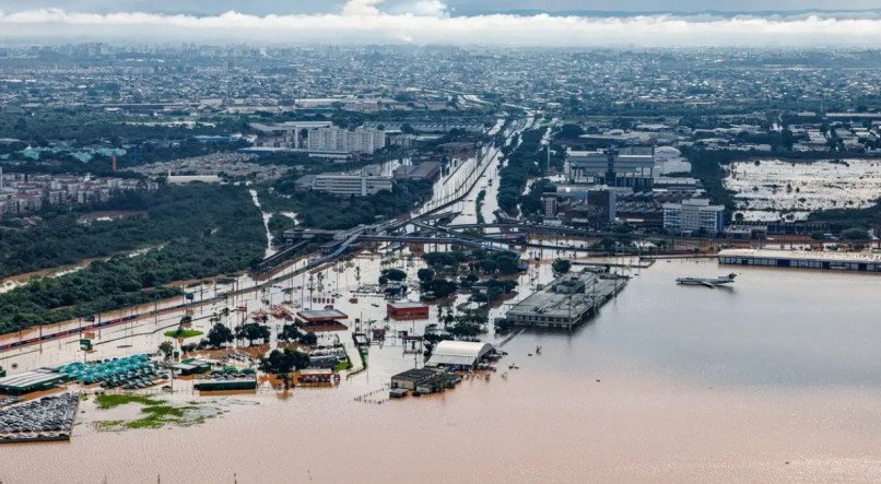 Imagens aéreas mostram situação das áreas afetadas no Rio Grande do Sul