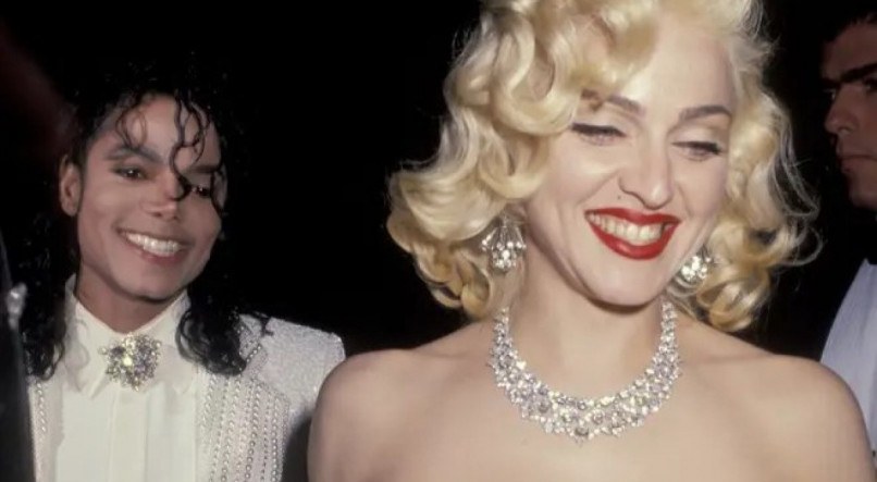 Na imagem, Madonna e Michael Jackson juntos no Oscar em 1991