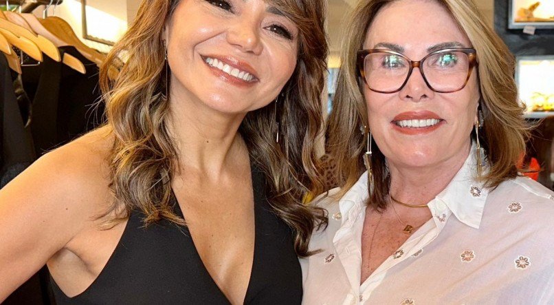 Sabrina Rocha e Branca Góes em tarde de moda