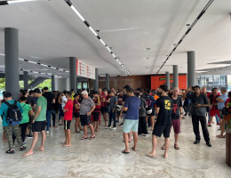 O Sport organizou um bazar beneficente voltado para as vítimas das fortes chuvas no Rio Grande do Sul