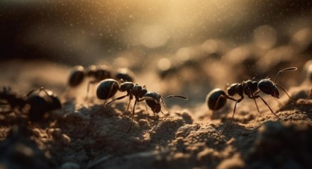 Imagem ilustrativa de muita formiga dentro de casa