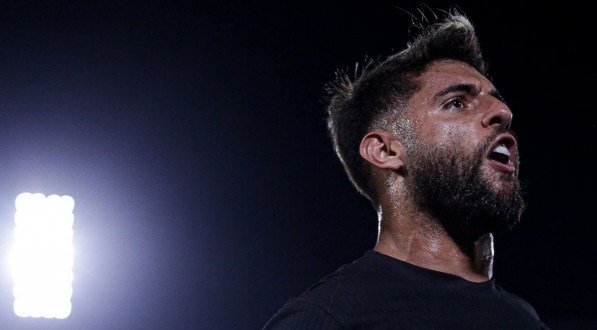 Imagem do atacante Yuri Alberto, do Corinthians, que abriu o placar sobre o Argentinos Juniors