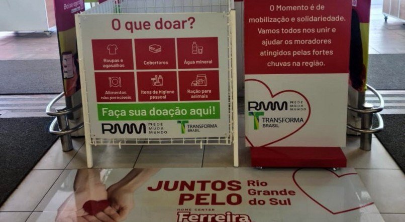 Home Center Ferreira Costa cria campanha Juntos pelo Rio Grande do Sul 