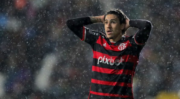 Imagem do atacante Pedro, titular no Flamengo.