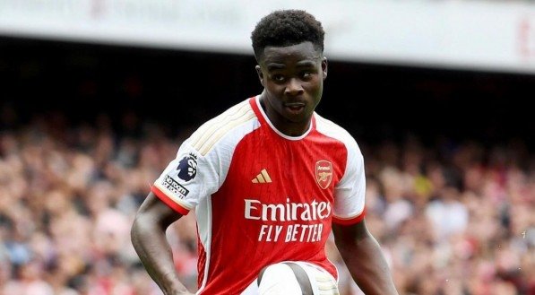 Saka, atacante do Arsenal
