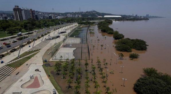 O Lago Gua&iacute;ba, que banha a regi&atilde;o metropolitana de Porto Alegre, vem se mantendo abaixo da cota de inunda&ccedil;&atilde;o.