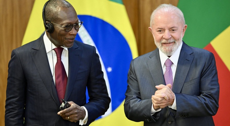 Presidente Lula em encontro com o presidente do Benin