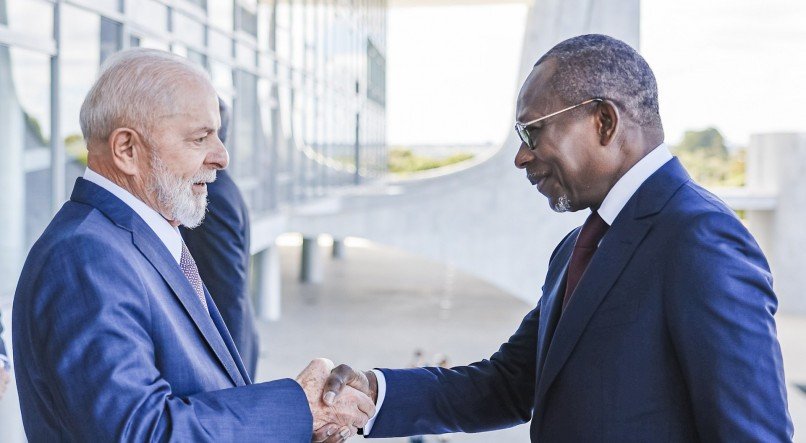 O presidente Lula e presidente do Benim, Patrice Talon