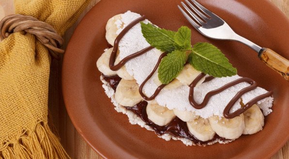 Imagem ilustrativa de tapioca doce!