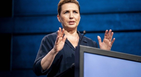 A primeira-ministra da Dinamarca, Mette Frederiksen