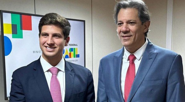 Encontro em Brasília do prefeito  João Campos e o ministro Fernando Haddad