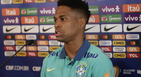 Imagem de Wendell, lateral-esquerdo da Seleção Brasileira