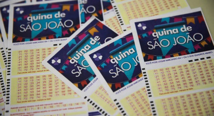 Imagem ilustra a Quina de São João; apostas podem ser feitas online