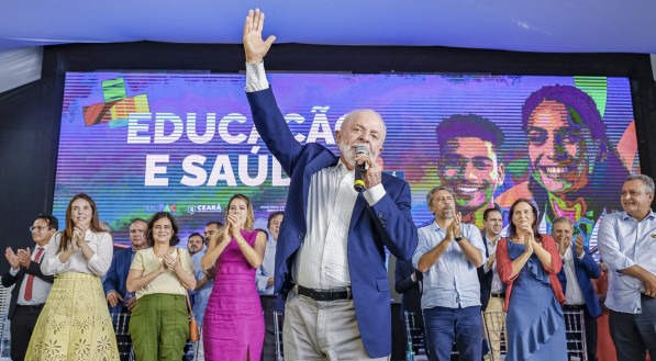 Presidente Lula durante a cerimônia de anúncios de investimentos para as instituições federais de educação do Ceará