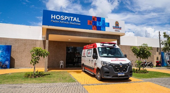 Foto do hospital em Cabedelo onde criança foi socorrida