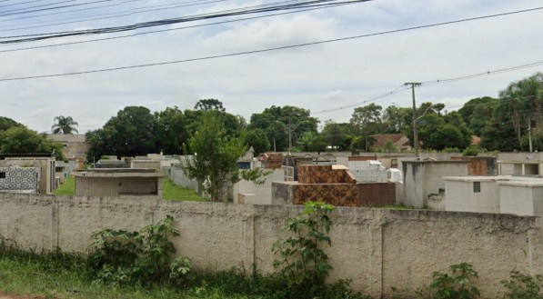 Cemitério Sagrada Família, em Piraquara, onde aconteceu o ato infracional